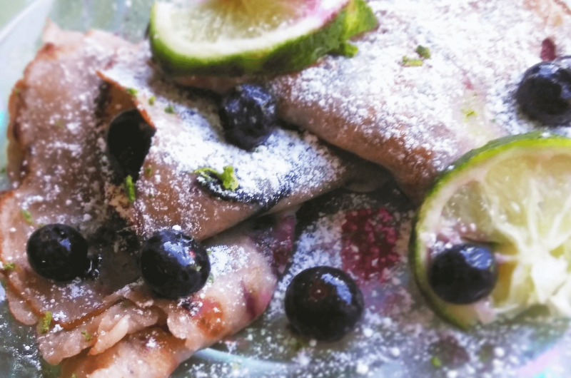 Blueberry Lime Sweet Crepes
