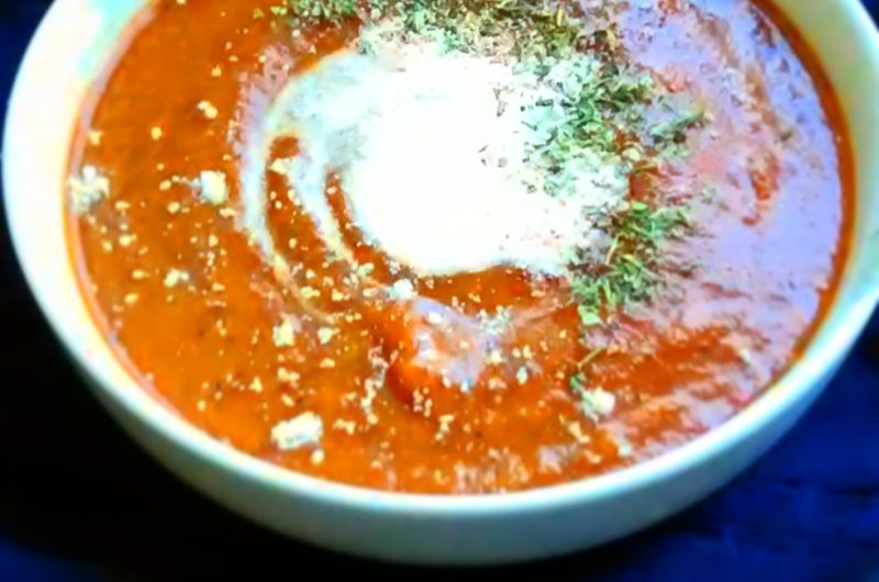 Roasted Red Pepper, Tomato, Carrot Bisque
