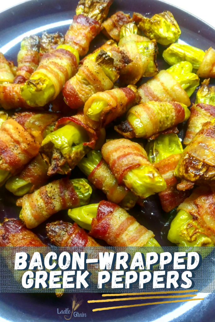 bacon wrapped greek peppers 