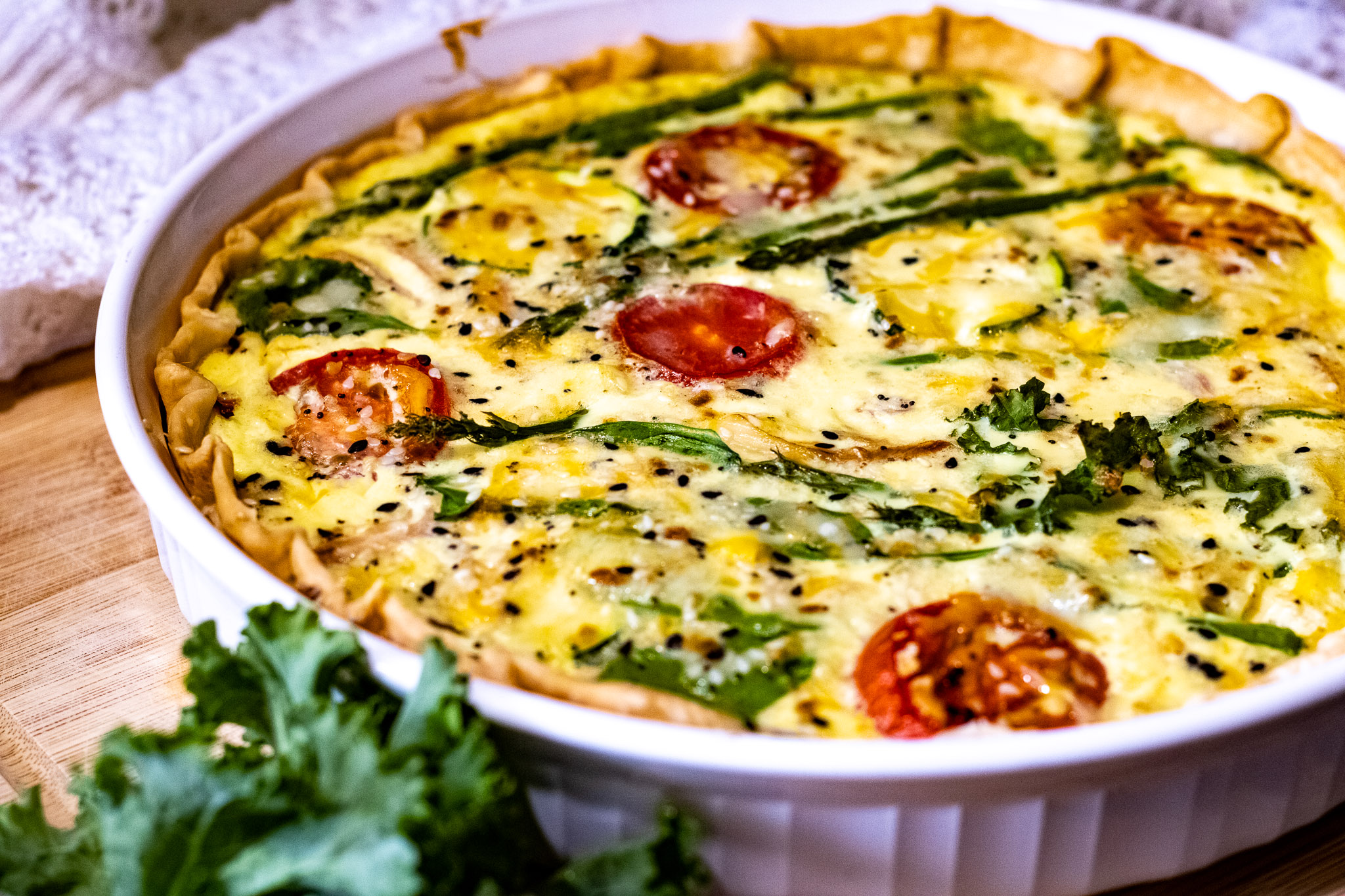 Summer Garden Quiche Ladle and Grain